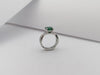 SJ1177 - Emerald with Diamond Ring Set in Platinum 950 Settings