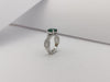 SJ1177 - Emerald with Diamond Ring Set in Platinum 950 Settings