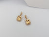 JE0125Q - Imperial Topaz & Diamond Earrings Set in 18 Karat Rose Gold Setting