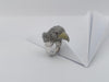 SJ1276 - Brown Diamond, Yellow Diamond, Diamond and Eagle Ring in 18K White Gold