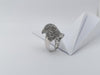 SJ1276 - Brown Diamond, Yellow Diamond, Diamond and Eagle Ring in 18K White Gold