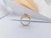 SJ1326 - Imperial Topaz with Brown Diamond Ring Set in 18 Karat Rose Gold Settings