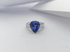 SJ1232 - GIA Certified 7cts Ceylon Blue Sapphire with Diamond Ring Set in Platinum