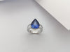SJ1232 - GIA Certified 7cts Ceylon Blue Sapphire with Diamond Ring Set in Platinum