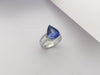 SJ1232 - GIA Certified 7cts Ceylon Blue Sapphire with Diamond Ring Set in Platinum