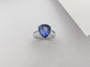 SJ1232 - GIA Certified 7cts Ceylon Blue Sapphire with Diamond Ring Set in Platinum