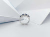 SJ2248 - Blue Sapphire with Diamond Ring Set in 18 Karat White Gold Settings