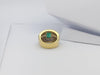 SJ1230 - Emerald with Blue Sapphire with Diamond Ring Set in 18 Karat Gold Settings