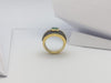 SJ1230 - Emerald with Blue Sapphire with Diamond Ring Set in 18 Karat Gold Settings
