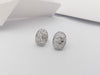 SJ6379 - Diamond Earrings set in 18 Karat White Gold Settings