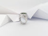 SJ2006 - Green Sapphire with Diamond Ing Set in 18 Karat White Gold Settings