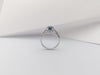 SJ2893 - Blue Sapphire with Ruby and Diamond Ring Set in 18 Karat White Gold Settings