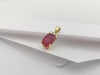 SJ2886 - Ruby with Diamond Pendant Set in 18 Karat Gold Settings
