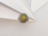 SJ2892 - Opal with Brown Diamond Ring Set in 18 Karat Rose Gold Settings