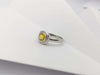 JR0810S - Yellow Sapphire Ring Set in 18 Karat White Gold Setting
