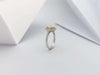 SJ2805 - Diamond and Yellow Diamond Ring Set in 18 Karat White Gold Settings