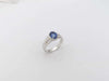 SJ3250 - Blue Sapphire with Diamond Ring Set in 18 Karat White Gold Settings