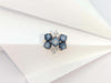 JR0128O - Blue Star Sapphire & Diamond Ring Set in 18 Karat Rose Gold Setting
