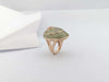SJ2271 - Yellow Sapphire and Green Sapphire Ring Set in 18 Karat Rose Gold Settings