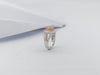 SJ6168 - Morganite with Pink Sapphire and Diamond Ring in 18 Karat White Gold Settings