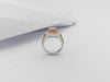 SJ6168 - Morganite with Pink Sapphire and Diamond Ring in 18 Karat White Gold Settings