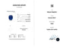SJ1810 - Certified Royal Blue Sapphire with Diamond Ring Set in Platinum 950 Settings
