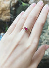 JR0674R - Marquise Ruby & Diamond Ring Set in 18 Karat Gold Setting