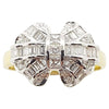 SJ2667 - Custom Order Diamond Bow Ring Set in 18 Karat Gold Settings