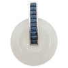SJ1187 - Jade with Blue Sapphire Pendant Set in 18 Karat White Gold Settings