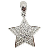 SJ1306 - Diamond Star Pendant Set in 18 Karat White Gold Settings