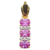 JP10656Z - Pink Sapphire & Diamond Pendant Set in 18 Karat Gold Setting