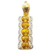 SJ1196 - Yellow Sapphire with Diamond Pendant Set in 18 Karat Gold Settings