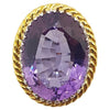 JR0199P - Amethyst Ring Set in 18 Karat White Gold Setting