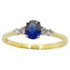 JR0657R - Blue Sapphire & Diamond Ring Set in 18 Karat Gold Setting