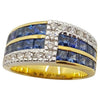 SJ1308 - Blue Sapphire with Diamond Ring Set in 18 Karat Gold Settings
