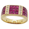 JR0888V - Ruby & Diamond Ring Set in 18 Karat Gold Setting