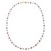 SJ1315 - Ruby Necklace Set in 18 Karat Gold Settings