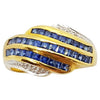 SJ1170 - Blue Sapphire with Diamond Ring Set in 18 Karat Gold Settings