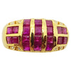 SJ1333 - Ruby with Diamond Ring Set in 18 Karat Gold Settings