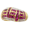 SJ1334 - Ruby with Diamond Ring Set in 18 Karat Gold Settings