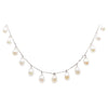 JN0022Y - Fresh Water Pearl Necklace Set in 18 Karat White Gold Settings