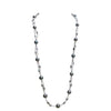 SJ1206 - Tahitian Pearl Necklace Set in 18 Karat White Gold Settings