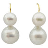 SJ1326 - South Sea Pearl Earrings Set in 18 Karat Gold Settings