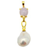 SJ1197 - South Sea Pearl, Jade with Diamond Pendant Set in 18 Karat Gold Settings