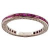 SJ1346 - Ruby Eternity Ring Set in 18 Karat White Gold Settings