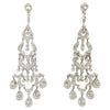 JED356 - Diamond Chandelier Earrings Set in 18 Karat White Gold Settings