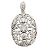 SJ2890 - Diamond Pendant Set in 18 Karat White Gold Settings