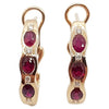 SJ2905 - Ruby with Diamond Earrings Set in 18 Karat Rose Gold Settings