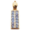 SJ6037 - Blue Sapphire Pendant Set in 18 Karat Rose Gold Settings