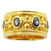 SJ2965 - Blue Sapphire Ring Set in 18 Karat Gold Settings